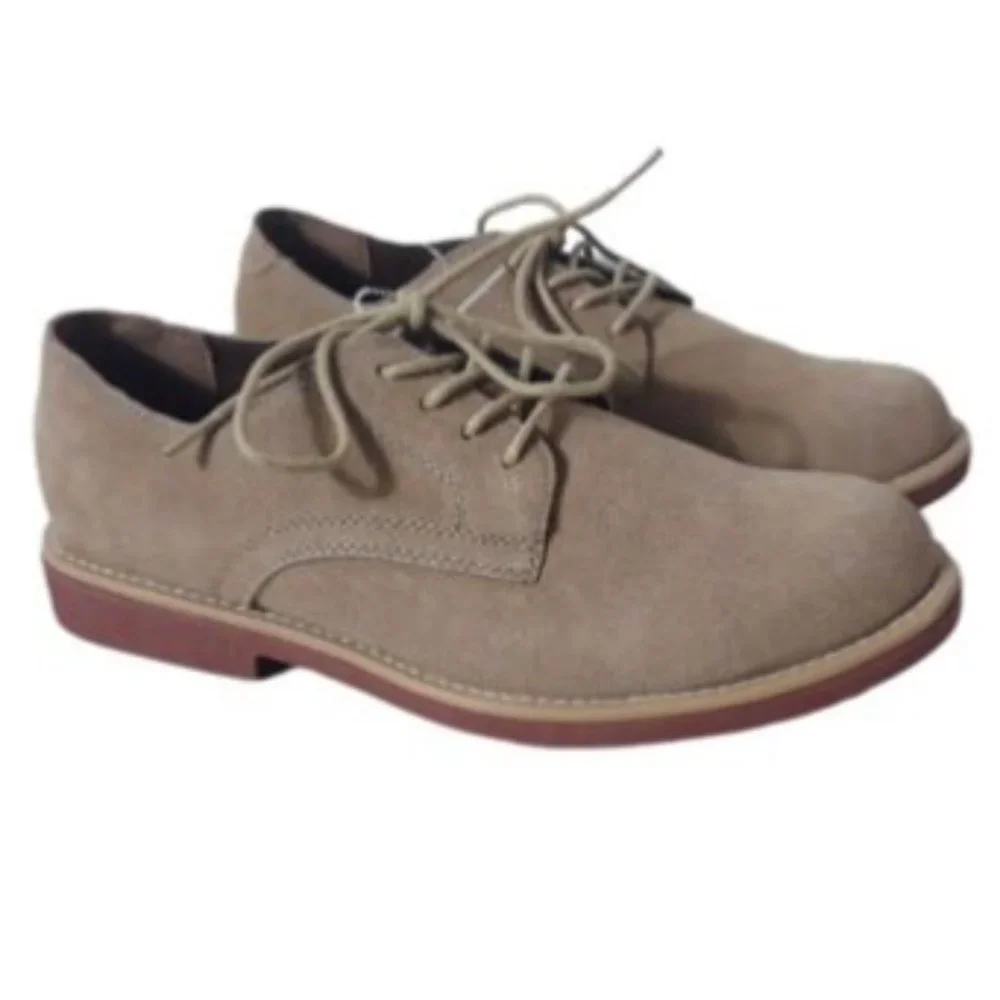Classroom School Uniform Oxford Shoes Youth Size 9.5 Tan Lace up "Bucky" - Picture 2 of 10